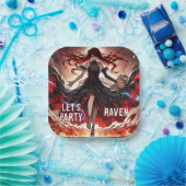 Anime-Befehl für die Flammen, Einbinden des benutz Pappteller (Party)