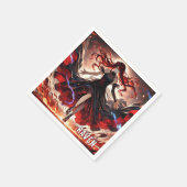 Anime-Befehl für die Flammen, Einbinden des benutz Serviette (Ecke)