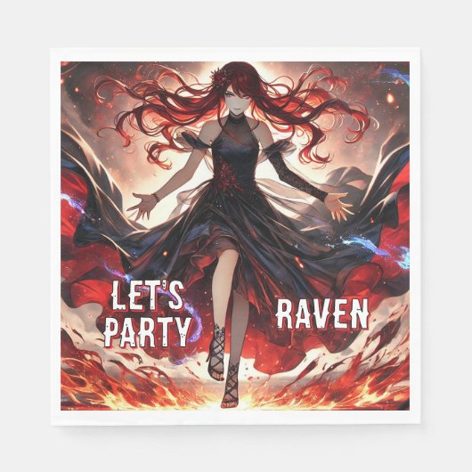 Anime-Befehl für die Flammen, Einbinden des benutz Serviette (Vorderseite)