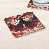 Anime-Befehl für die Flammen, Einbinden des benutz Untersetzer (angewinkelt)