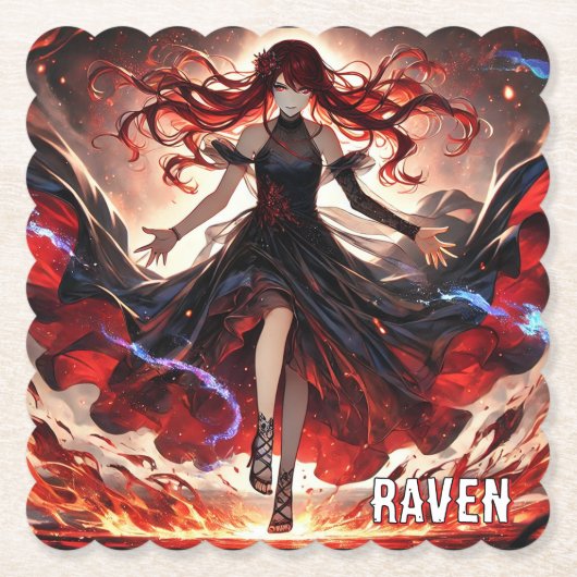 Anime-Befehl für die Flammen, Einbinden des benutz Untersetzer (Vorderseite)