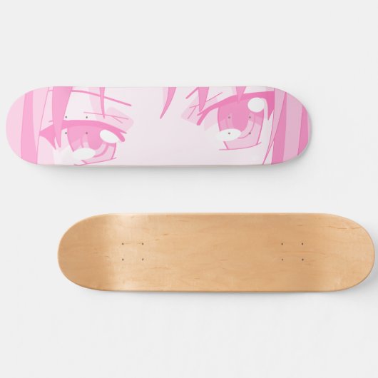 Anime Big Eyes Skateboard Deck (Horizontal)