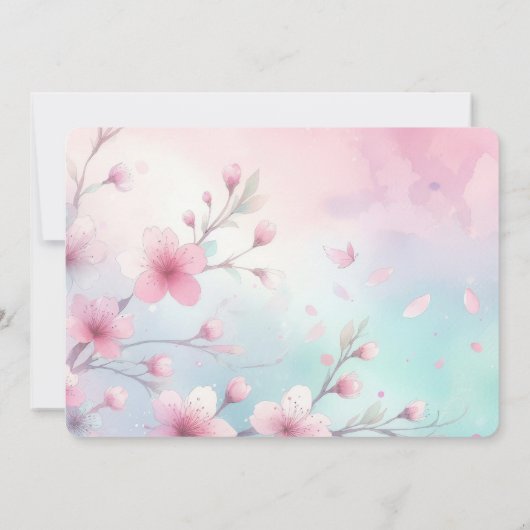 Anime Birthday Einladung Japanisch Anime Party (Rückseite)