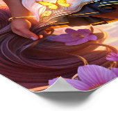 Anime Black Girl Friends Animecore Ästhetik Poster (Ecke)