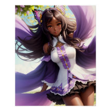Anime Black Girl Lila Animecore