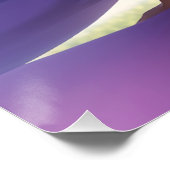 Anime Black Girl Lila Animecore Poster (Ecke)