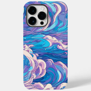 Anime blaue Wellen, Ästhetik blauer Wellen Case-Mate iPhone 14 Pro Max Hülle