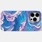 Anime blaue Wellen, Ästhetik blauer Wellen Case-Mate iPhone Hülle (Rückseite (Horizontal))
