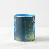 Anime Blue Fawnicorn Kaffee/Tee Tasse (Zentrum)