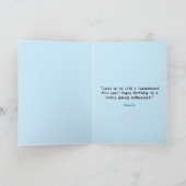 Anime Blue Gamer Personalisiert Geburtstag Karte (Innenseite)