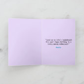 Anime Blue & Lila Gamer Personalisiert Geburtstag Karte (Innenseite)