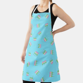 Anime Blue Pastel Dango All-over Print-Schürze Schürze