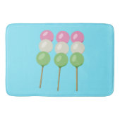 Anime Blue Pastel Dango Bath Mat Badematte (Vorderseite)