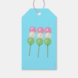 Anime Blue Pastel Dango Geschenkanhänger