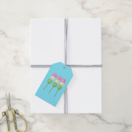 Anime Blue Pastel Dango Geschenkanhänger