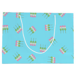 Anime Blue Pastel Dango Gift Bag Große Geschenktüte