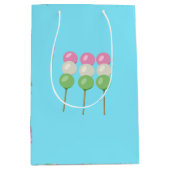 Anime Blue Pastel Dango Gift Bag Mittlere Geschenktüte (Vorderseite)