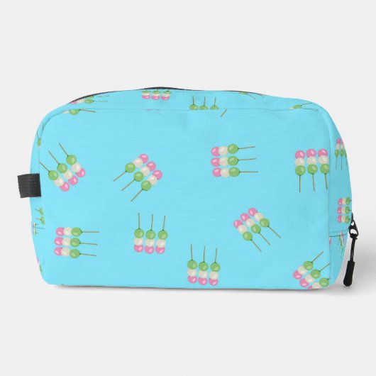 Anime Blue Pastel Dango Print Cut Nähtasche Waschbeutel (Vorderseite)