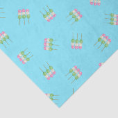 Anime Blue Pastel Dango Seidenpapier (Detail)