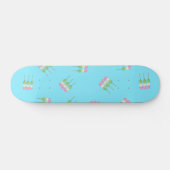 Anime Blue Pastel Dango Skateboard (Horizontal)