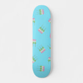 Anime Blue Pastel Dango Skateboard (Vorne)