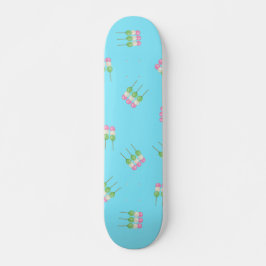 Anime Blue Pastel Dango Skateboard