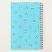 Anime Blue Pastel Dango Spiral Notebook Notizblock (Rückseite)