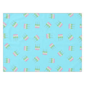 Anime Blue Pastel Dango Tablecloth Tischdecke (Vorderseite (Horizontal))