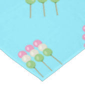Anime Blue Pastel Dango Tablecloth Tischdecke (Schrägansicht)