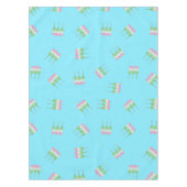 Anime Blue Pastel Dango Tablecloth Tischdecke (Vorderseite)