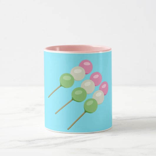 Anime Blue Pastel Dango Tasse (Zentrum)