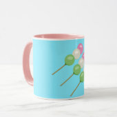 Anime Blue Pastel Dango Tasse (Vorderseite Links)
