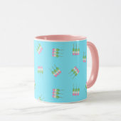 Anime Blue Pastel Dango Tasse (VorderseiteRechts)