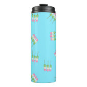 Anime Blue Pastel Dango Thermal Tumbler Thermosbecher (Vorderseite)