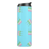 Anime Blue Pastel Dango Thermal Tumbler Thermosbecher (Nach links gedreht)