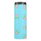 Anime Blue Pastel Dango Thermal Tumbler Thermosbecher (Rückseite)