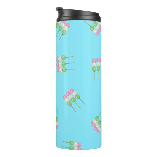 Anime Blue Pastel Dango Thermal Tumbler Thermosbecher (Nach rechts gedreht)
