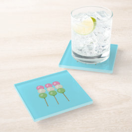 Anime Blue Pastel Dango Untersetzer