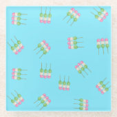 Anime Blue Pastel Dango Untersetzer (Vorderseite)