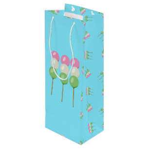 Anime Blue Pastel Dango Weinbeutel Geschenktüte Für Weinflaschen
