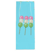Anime Blue Pastel Dango Weinbeutel Geschenktüte Für Weinflaschen (Rückseite)