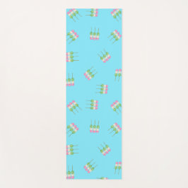 Anime Blue Pastel Dango Yoga Mat Yogamatte