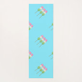 Anime Blue Pastel Dango Yoga Mat Yogamatte (Rückseite)