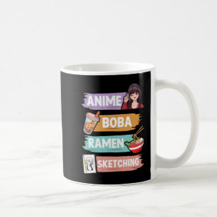 Anime Boba Ramen Sketching Otaku Kawaii Anime Girl Kaffeetasse