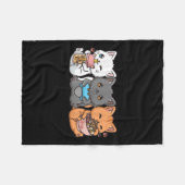 Anime Boba Tea Bubble Tee Gaming Gamer Ramen Cat Fleecedecke (Vorderseite (Horizontal))