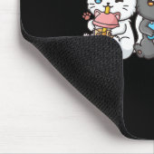 Anime Boba Tea Bubble Tee Gaming Gamer Ramen Cat Mousepad (Ecke)
