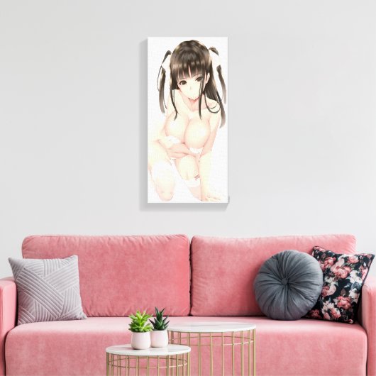 Anime Boobss "Innocent" SingleZ Canvas Prints Leinwanddruck (Insitu (Wohnzimmer))