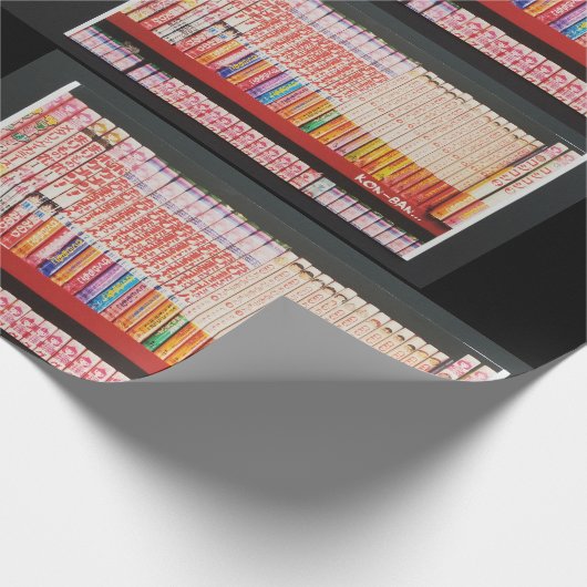 Anime Books Wrapping Paper Geschenkpapier (Ecke)