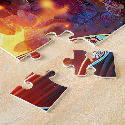 Anime Boy and Dragon in einer dystopischen Welt Puzzle (Seite)