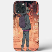 Anime Boy Art Case-Mate iPhone Hülle (Rückseite)